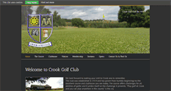 Desktop Screenshot of crookgolfclub.co.uk