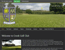 Tablet Screenshot of crookgolfclub.co.uk